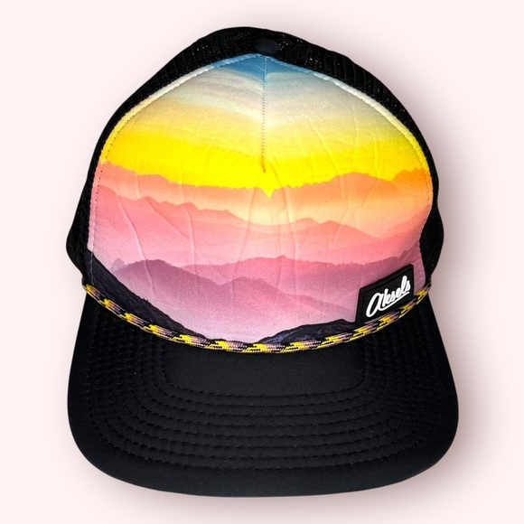 Colorful Gradient Snap Back Baseball Cap Trucker Hat - Picture 1 of 3